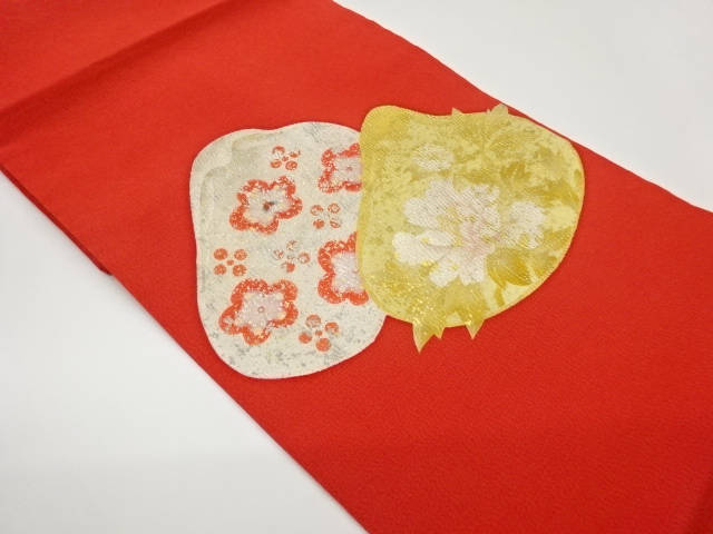 JAPANESE KIMONO / JODAI TSUMUGI GOLD / SILVER SHELL / PEONY / PLUM TRE